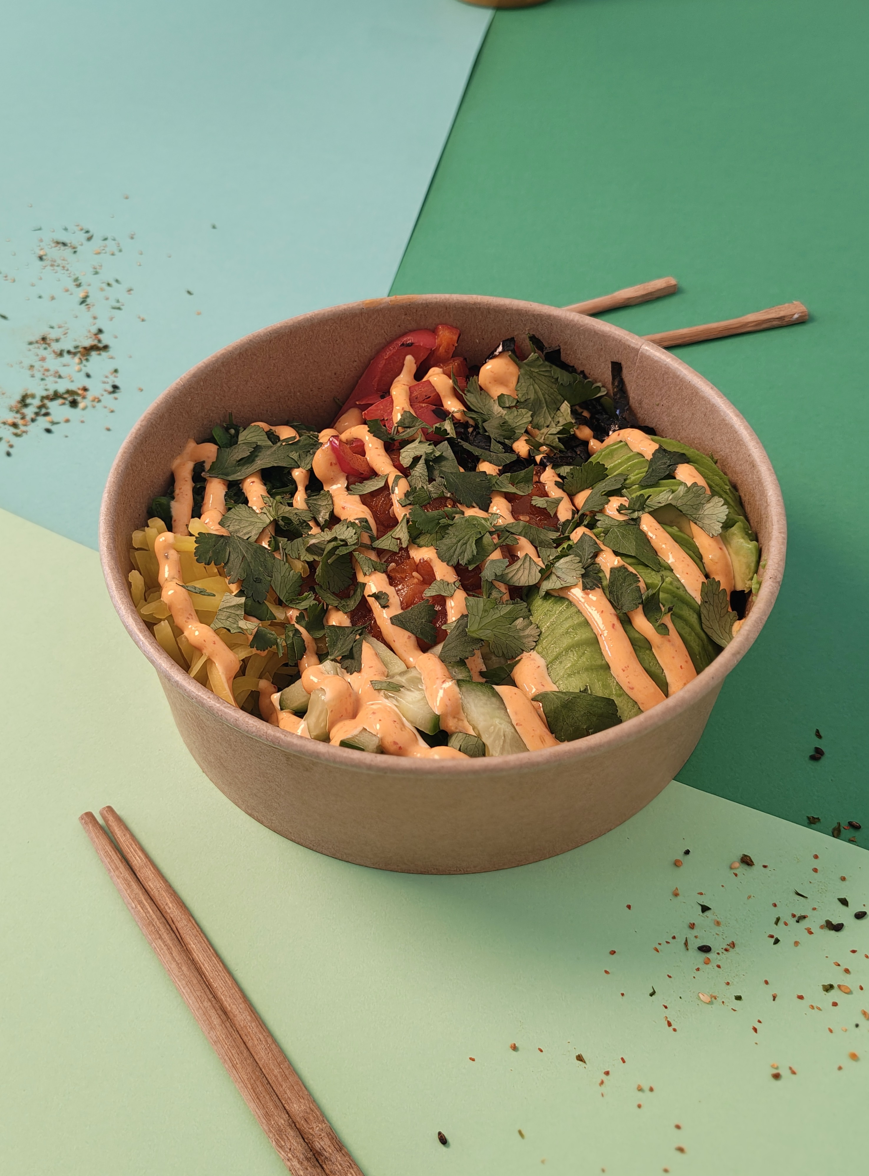Bowl Low Carb - tatar z łososia